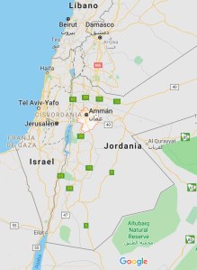 mapa jordania